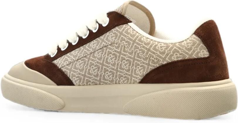 Casablanca Del Mar sneakers met monogram-print Beige - Foto 3