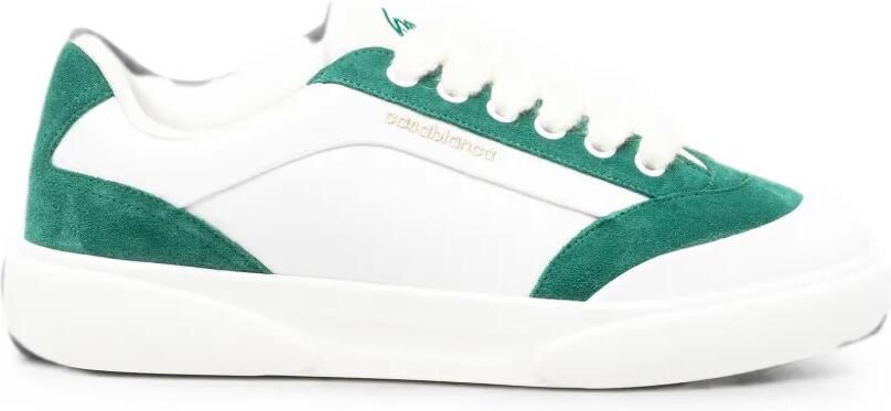 Casablanca Del Mar sneakers met suède vlak en logo-print Wit