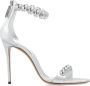 Casadei Joy metallic sandalen Zilver - Thumbnail 1