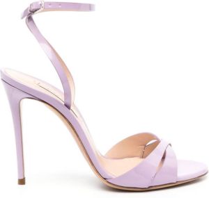 Casadei Gia leren sandalen Paars