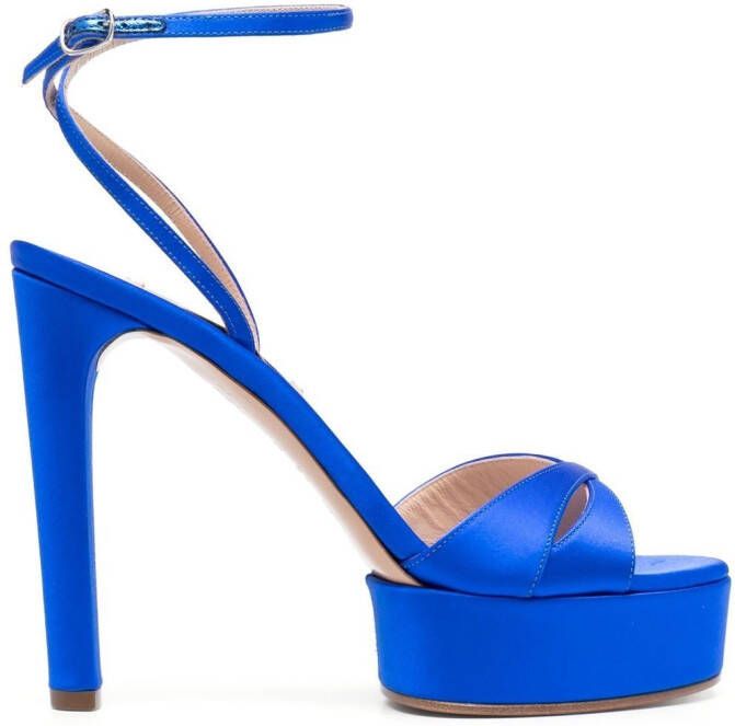 Casadei Pumps met plateauzool Blauw
