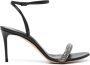 Casadei 85mm sandalen verfraaid met stras Zwart - Thumbnail 1