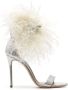 Casadei Aria metallic sandalen Zilver - Thumbnail 1