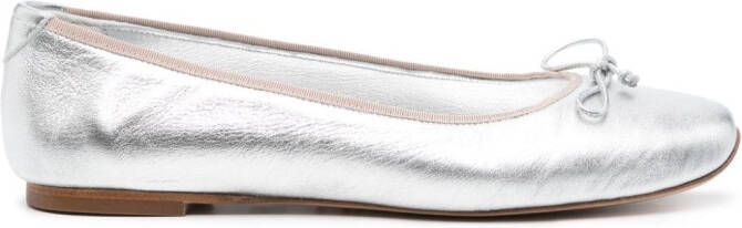 Casadei Ballerina's met metallic-effect Zilver