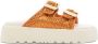 Casadei Birky Ale slippers met plateauzool Oranje - Thumbnail 1