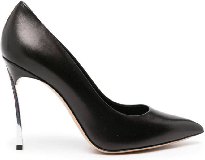 Casadei Blade 110mm leren pumps Zwart