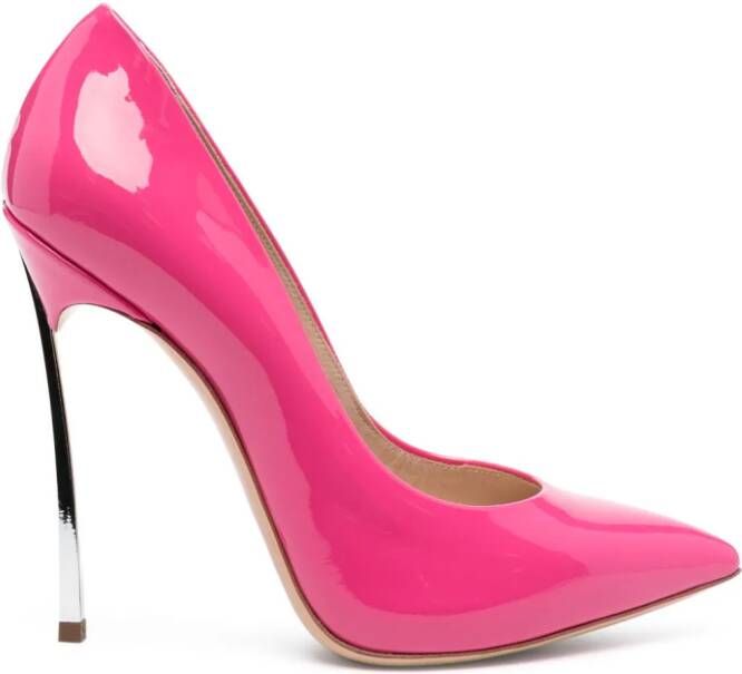 Casadei 120 mm Blade lakleren pumps Roze
