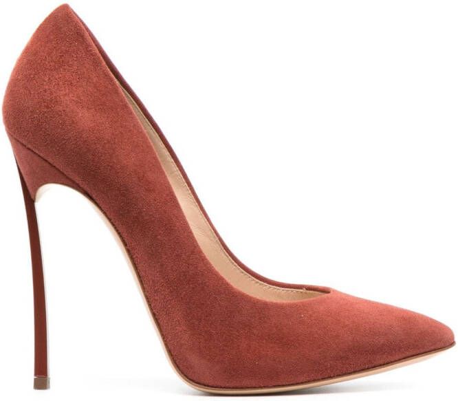 Casadei Blade pumps met puntige neus Bruin