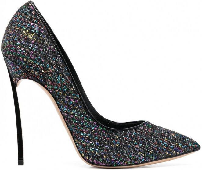 Casadei Blade Arcobaleno pumps met hak Zwart