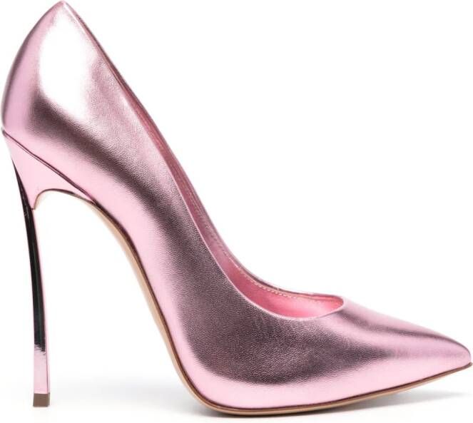 Casadei Blade Flash 120mm pumps Roze