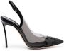 Casadei Blade Fluo pumps van PVC leer Zwart - Thumbnail 1