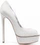 Casadei Blade stiletto pumps Zilver - Thumbnail 1