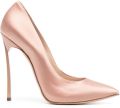 Casadei Blade Twenties satijnen pumps Beige - Beige