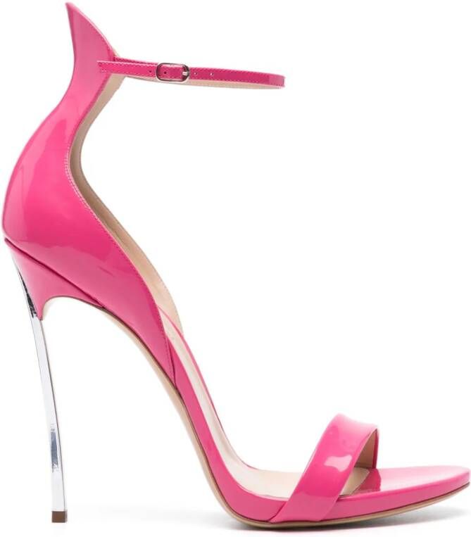 Casadei Cappa Blade leren sandalen Roze