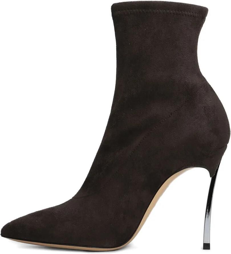 Casadei 100 mm Blade laarzen met puntige neus Bruin - Foto 2