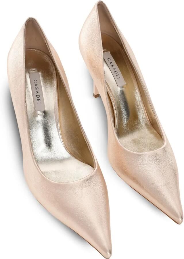 Casadei 100 mm Blade metallic pumps Goud - Foto 3