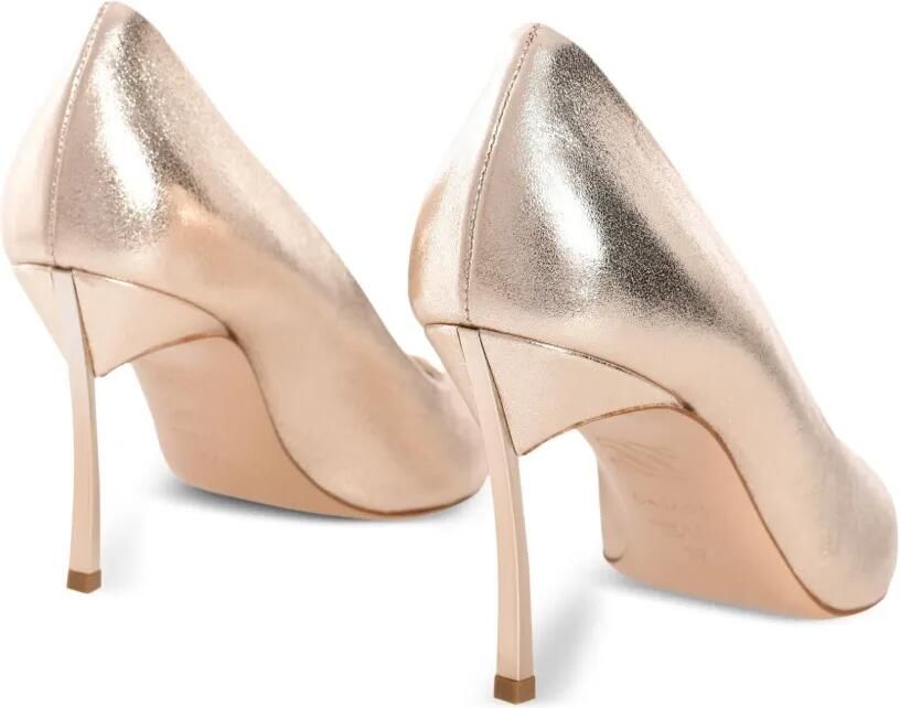 Casadei 100 mm Blade metallic pumps Goud - Foto 4