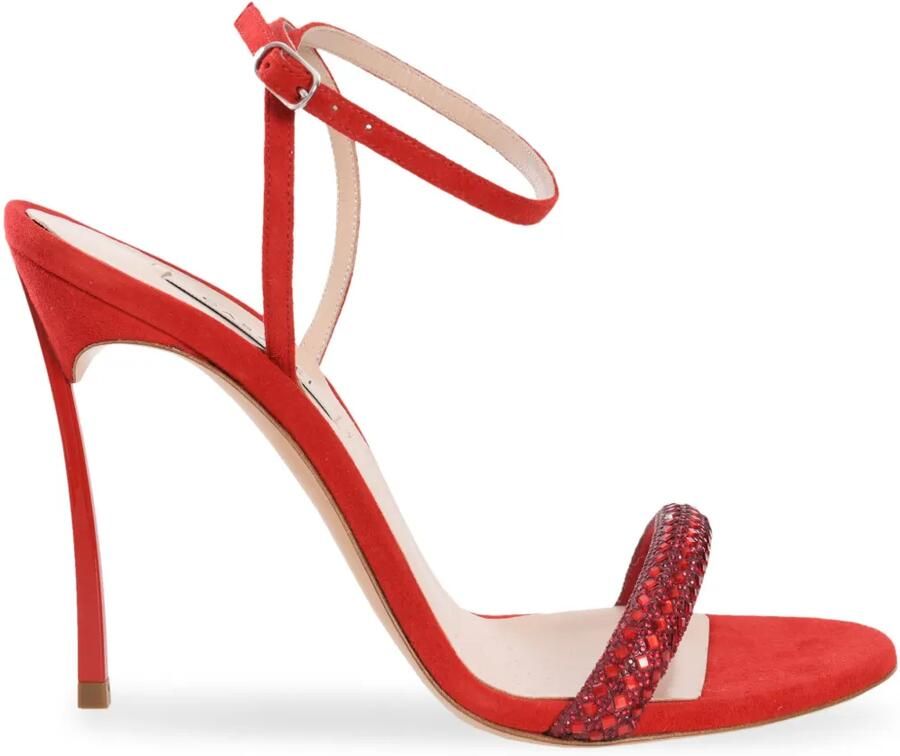 Casadei 100 mm Blade Stratosphere sandalen Rood