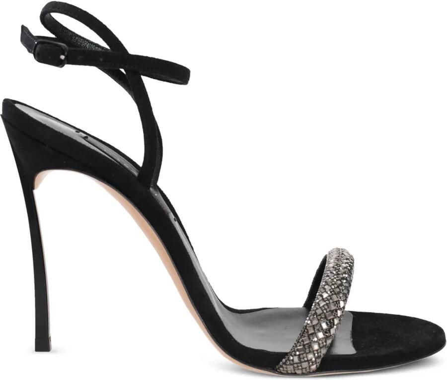 Casadei 100 mm Blade Stratosphere sandalen Zilver