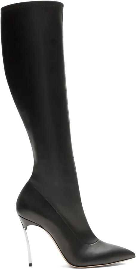 Casadei 100 mm Blade to the Knee laarzen Zwart