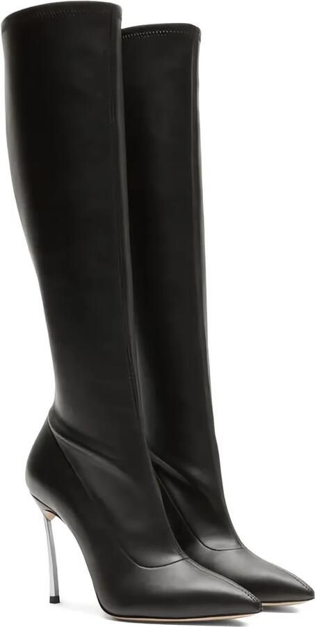 Casadei 100 mm Blade to the Knee laarzen Zwart - Foto 3