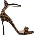 Casadei 100 mm leren sandalen met hak Bruin - Bruin