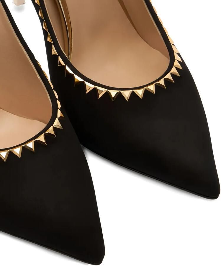 Casadei 100 mm stiletto pumps met studs Zwart - Foto 2