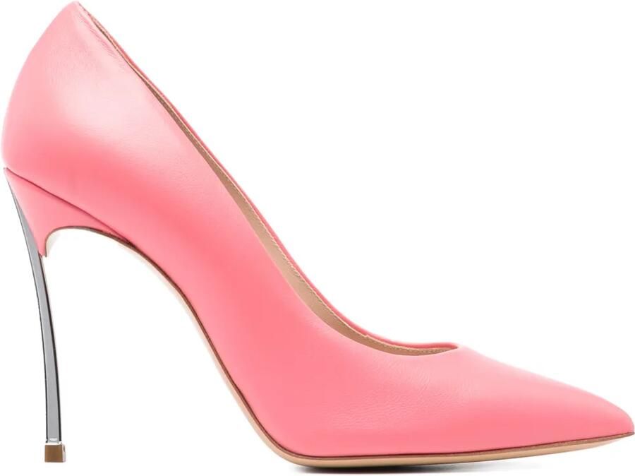 Casadei 100mm Blade pumps Roze