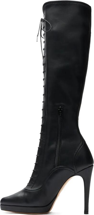 Casadei 100mm Michelle laarzen met veters Zwart - Foto 4