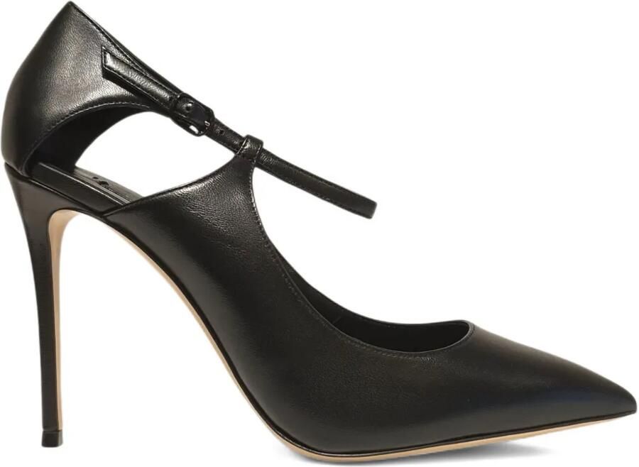 Casadei 100mm Samurai Julia stiletto pumps met T-bandje Zwart