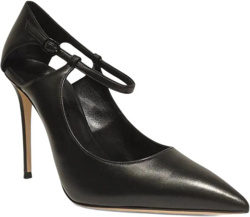 Casadei 100mm Samurai Julia stiletto pumps met T-bandje Zwart - Foto 4