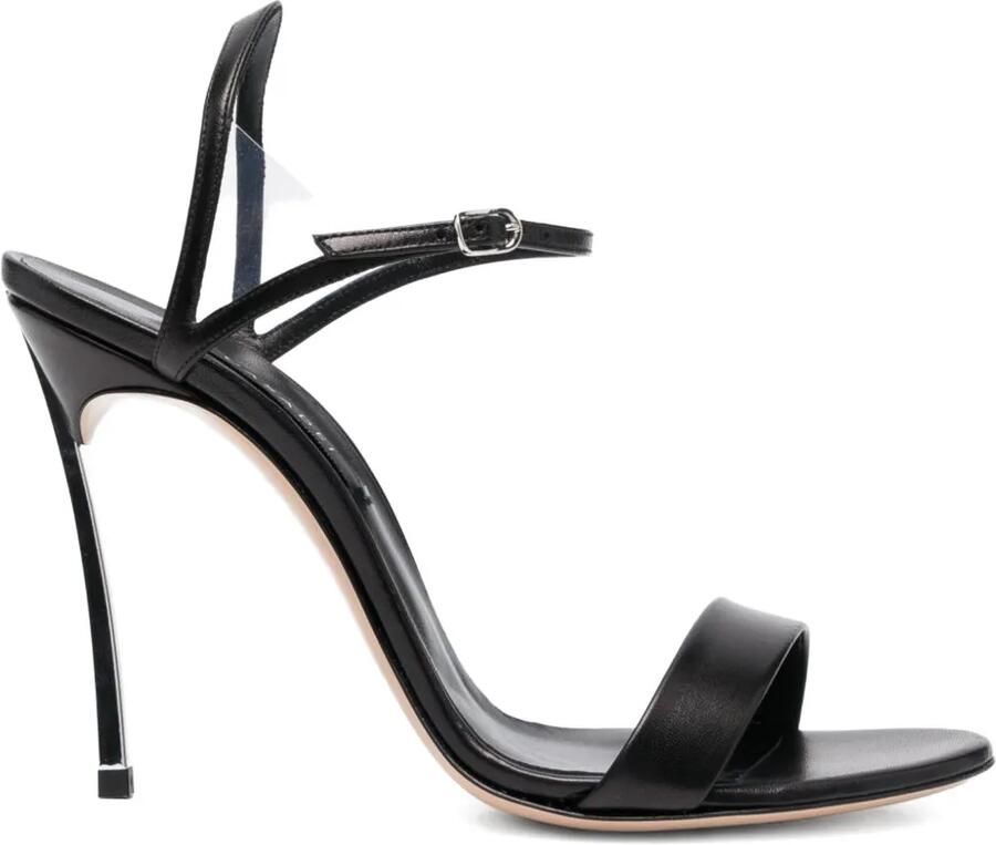 Casadei 105 mm Blade V Celebrity sandalen Zwart