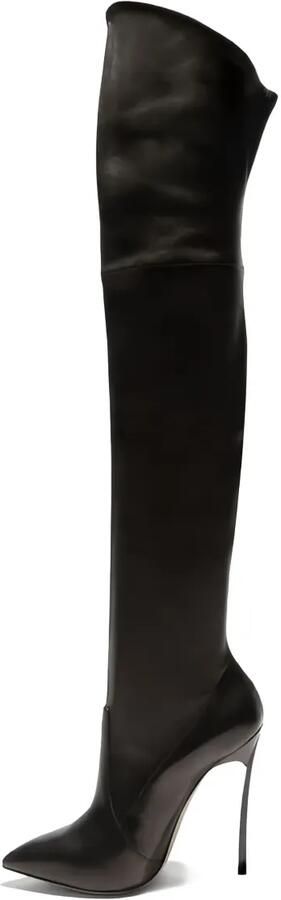 Casadei 115 mm Blade enkellaarzen Zwart