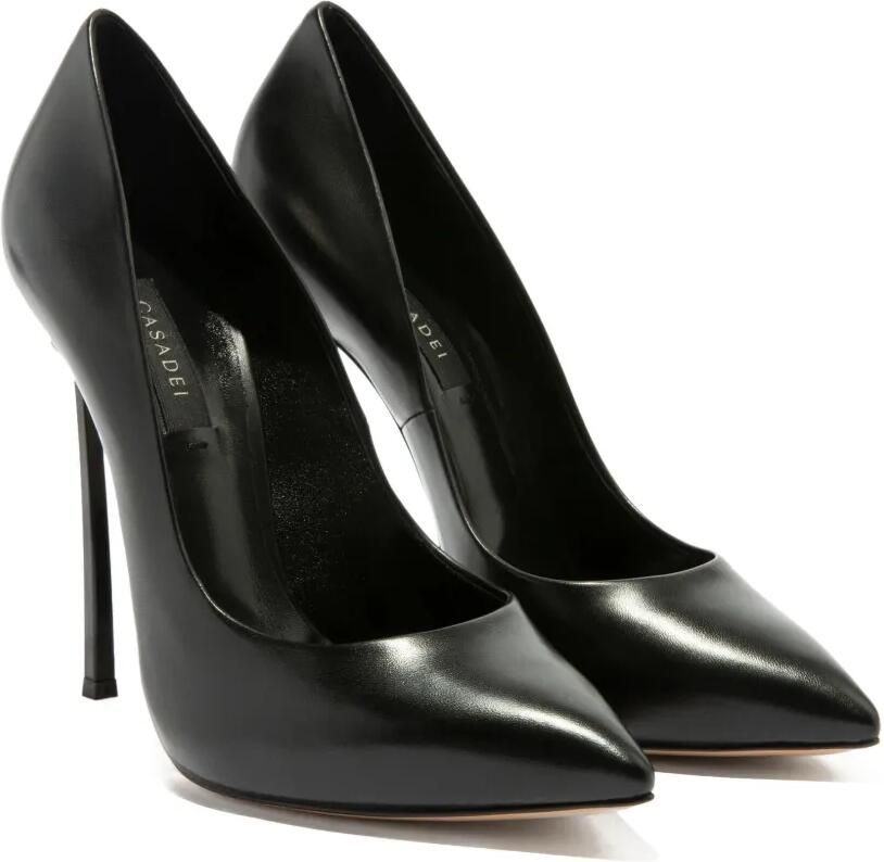 Casadei 115 mm leren pumps met hak Zwart - Foto 3