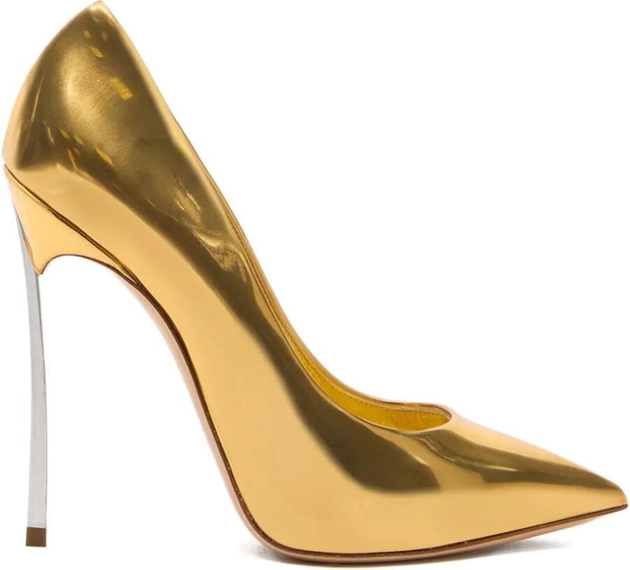 Casadei 120 mm Blade Interstellar pumps Goud