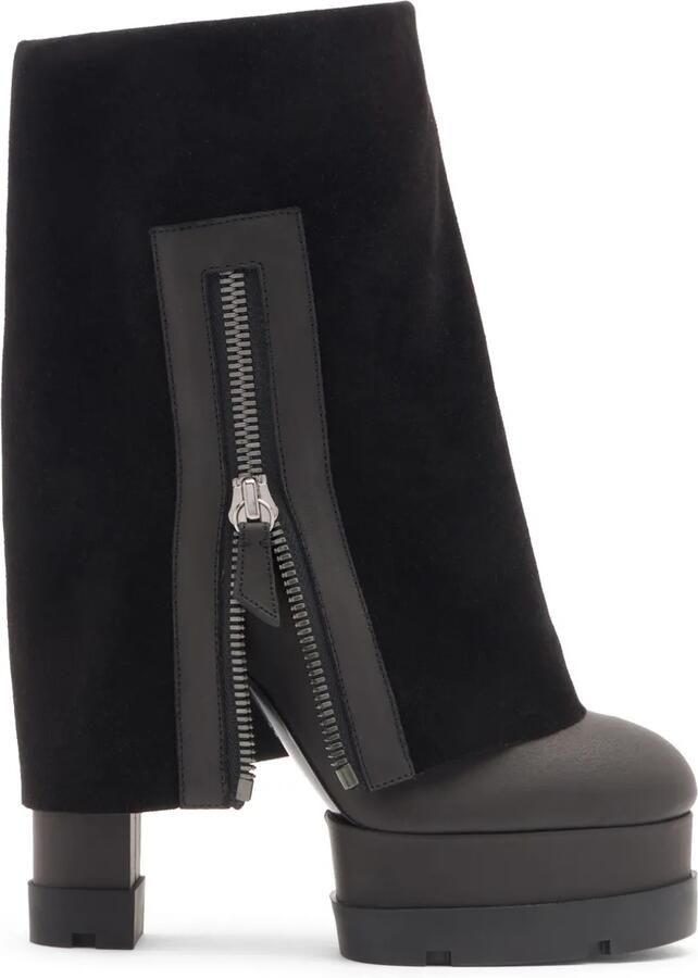 Casadei 120mm Nancy omkeerbare laarzen Zwart