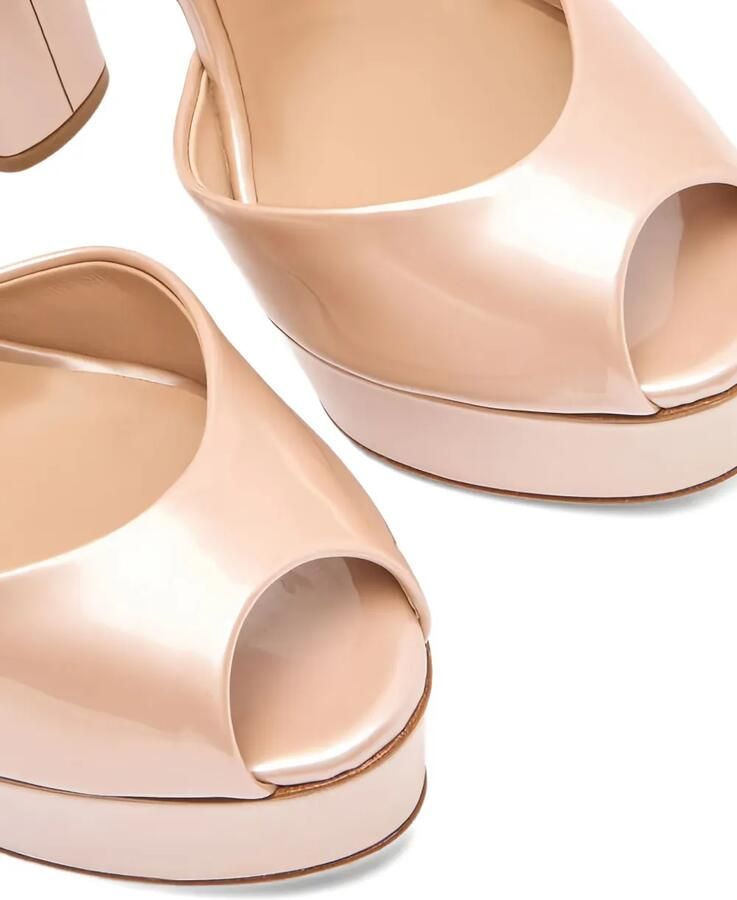 Casadei 140 mm Flora sandalen met plateauzool Beige - Foto 3