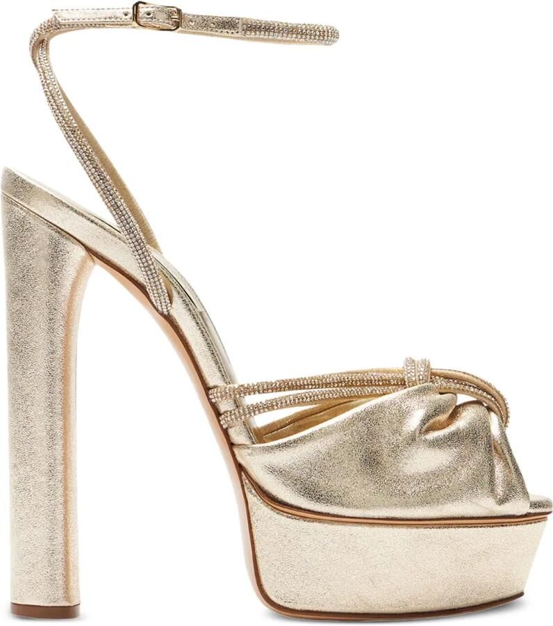 Casadei 140 mm Taylor Flora Wonder sandalen Goud