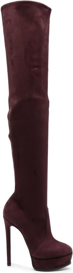Casadei 150 mm Flora laarzen Rood