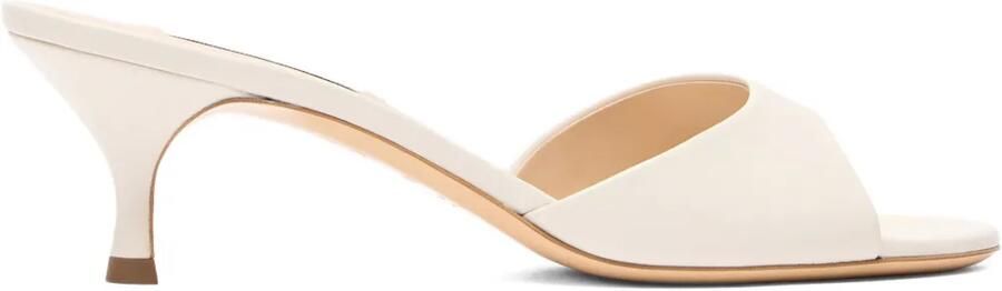 Casadei 50 mm muiltjes met open neus Beige