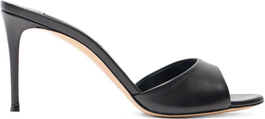 Casadei 80 mm Julia muiltjes Zwart