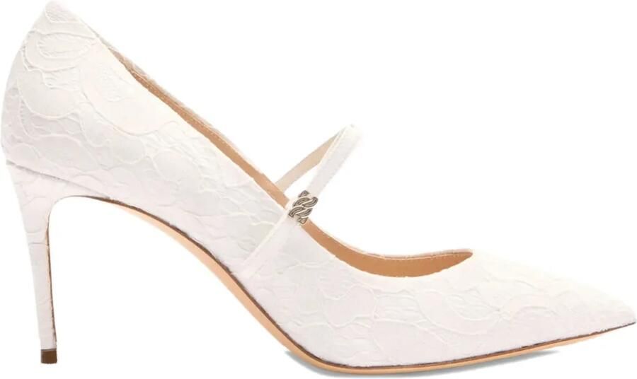 Casadei 80 mm Julia Penny Liberty pumps Wit