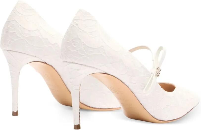 Casadei 80 mm Julia Penny Liberty pumps Wit - Foto 4