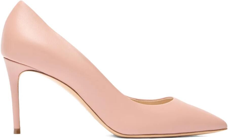 Casadei 80 mm Julia pumps met puntige neus Roze
