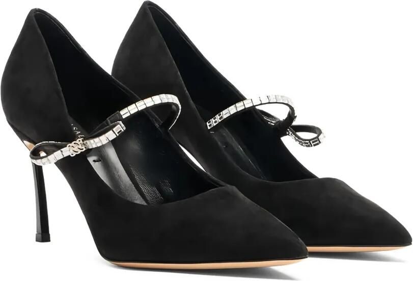 Casadei 80 mm pumps verfraaid met kristallen Zwart - Foto 3