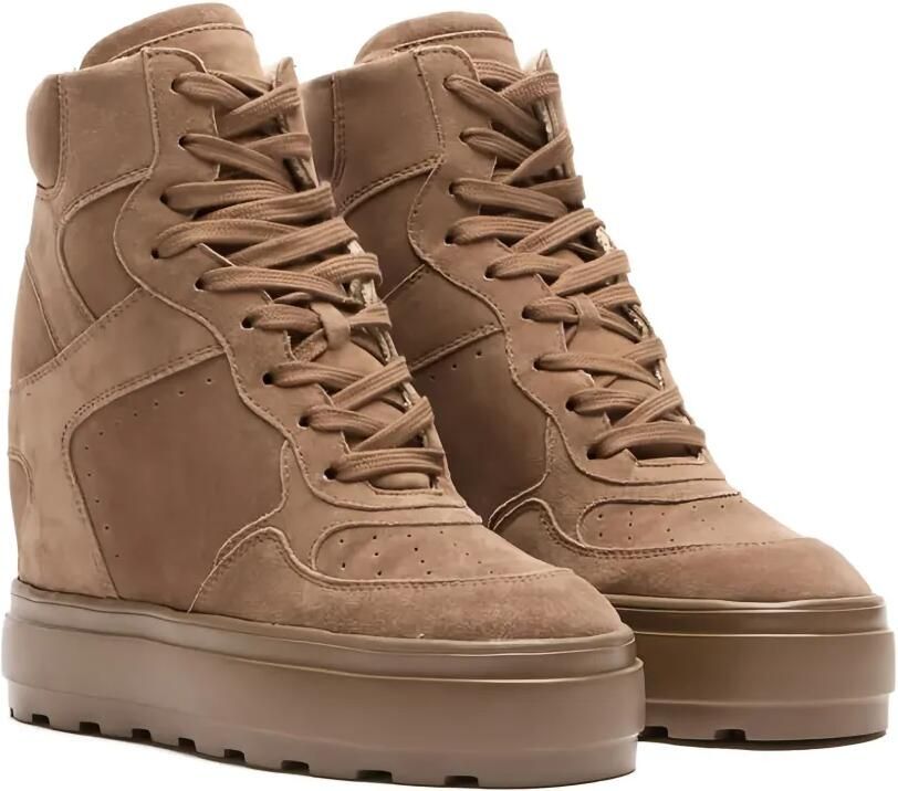 Casadei 80 mm sneakers met sleehak Bruin - Foto 4