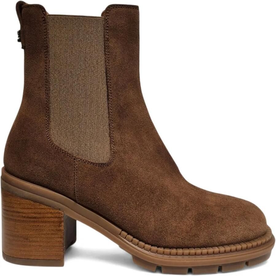 Casadei 80 mm suède Chelsea laarzen Bruin