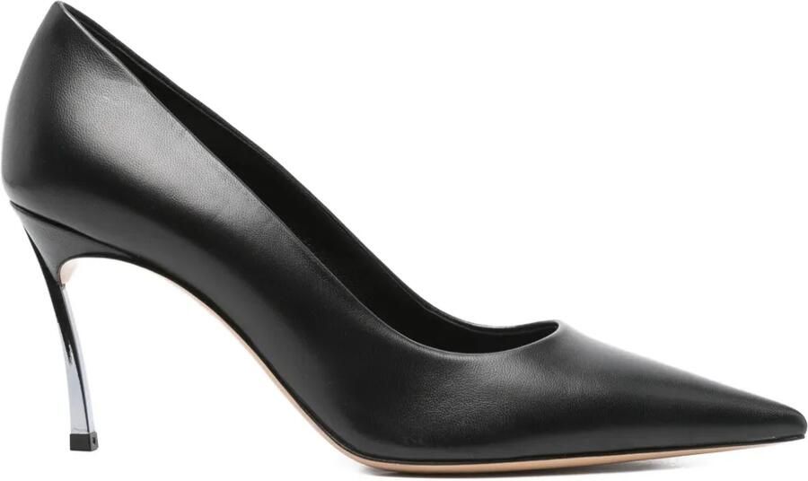 Casadei 80 mm Superblade stiletto pumps met puntige neus Zwart