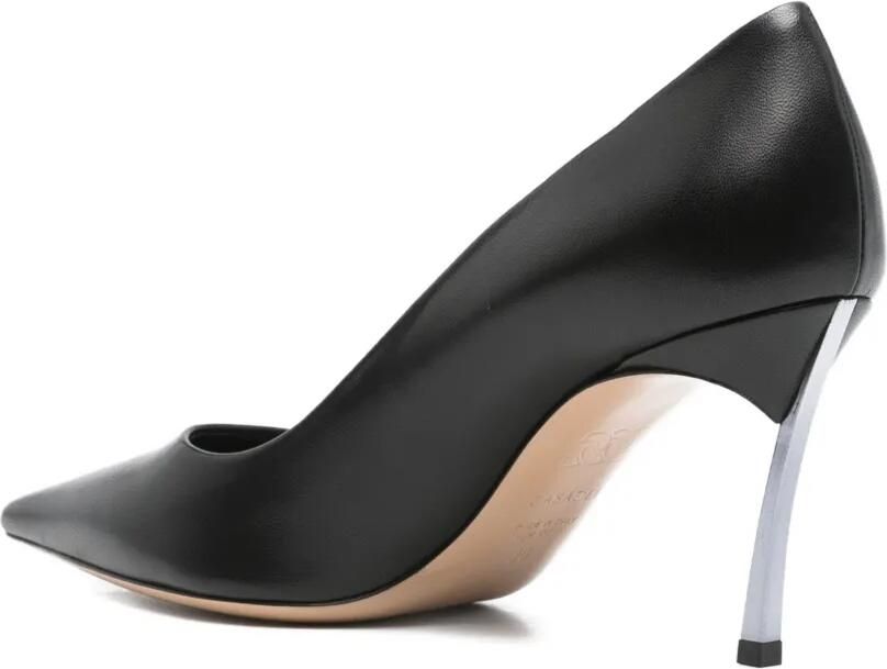 Casadei 80 mm Superblade stiletto pumps met puntige neus Zwart - Foto 3