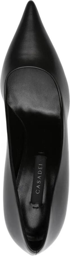 Casadei 80 mm Superblade stiletto pumps met puntige neus Zwart - Foto 4